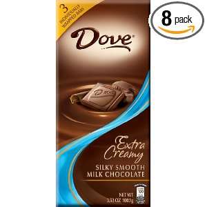 Dove Milk Chocolate Extra Creamy Candy, 3.53 Ounce Packages (Pack of 8 