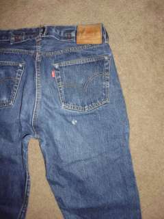 LEVIS 201XX LVC mens SELVEDGE 1920 BIG E jeans 31 x 34 Redline 
