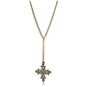   Carol Marie Moroccan Bazaar Ethiopian Brass Cross Rosary Jewelry