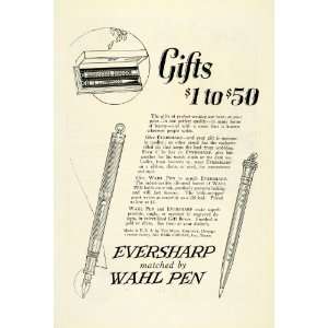  1922 Ad Christmas Gifts Eversharp Wahl Fountain Ballpoint 