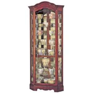  Jamestown II Curio Cabinet by Howard Miller   Oak 