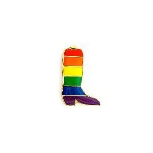  Rainbow Boot Lapel Pin 