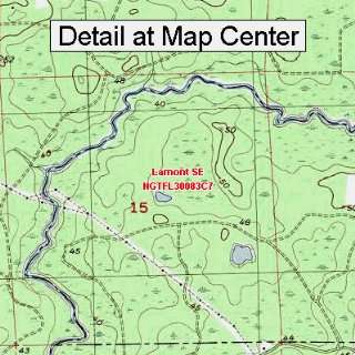  USGS Topographic Quadrangle Map   Lamont SE, Florida 