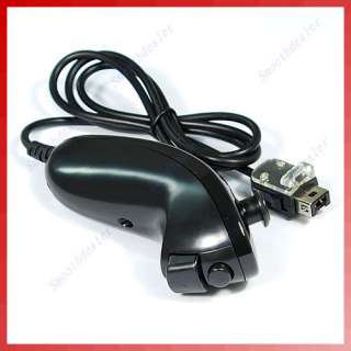 New Wired Controller Nunchuck for Nintendo Wii Black  