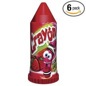 Crayon Candy, Strawberry, 10 Count (Pack of 6):  Grocery 