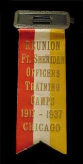   ~CHICAGO ILLINOIS~ 1917   1937 ~ OFFICERS TRAINING CAMP REUNION BADGE