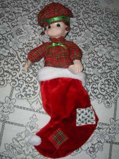 PRECIOUS MOMENTS DOLL CHRISTMAS STOCKING DOLL #4 NOEL LIMITED EDITION 