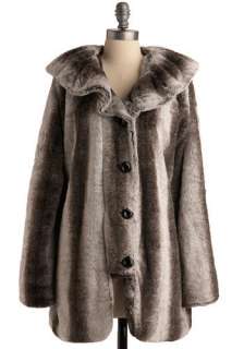 So Sumptuous Coat   Grey, Brown, Formal, Luxe, Urban, Long Sleeve 