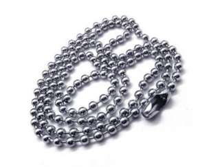 50pcs stainless steel Bead chain necklace 2mm 22~30  
