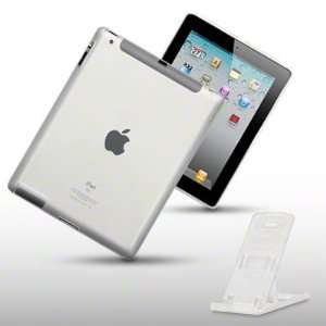  IPAD 2 X DESIGN TPU GEL CASE CLEAR WITH ONE STAND BY 