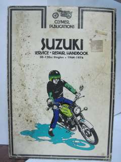 Suzuki Service Repair Handbook 50 120cc Singles 1964 1976 Repair Book 
