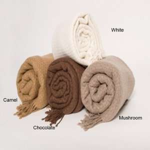  Cashmere Basket Weave Throw by Alashan Cashmere
