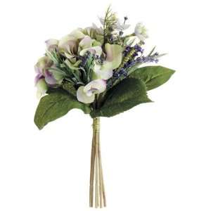  Faux 11 Hydrangea/Lavender Bouquet Lavender Green (Pack of 