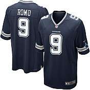Mens Nike Dallas Cowboys Tony Romo Game Team Color Jersey    