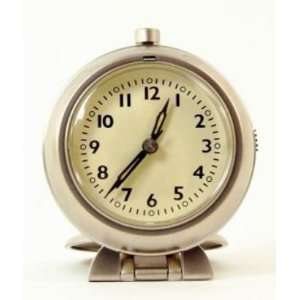   B4738TA 2.5 in. Diameter Metal Travel Alarm Clock: Home & Kitchen