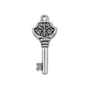    Plated Pewter Victorian Key Charm 36x15mm Arts, Crafts & Sewing