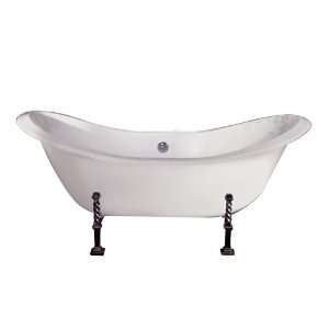 Barclay 72 Cast Iron Clawfoot Double Slipper Tub With Gothic Feet