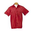 Dickies Mens 5.25 oz. Short Sleeve Work Shirt   RED   3XL