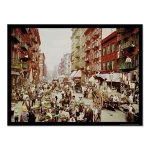    Market Mulberry St. New York City 1900 Posters