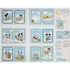  44 Wide Mickey & Minnie Catch A Dream Soft Book Panel 