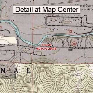  USGS Topographic Quadrangle Map   Creede, Colorado (Folded 