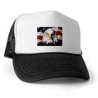 Artsmith Inc Trucker Hat (Baseball Cap) US American Flag Waving HD