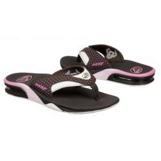 Womens Reef Fanning Brown/Pink Dots Shoes 