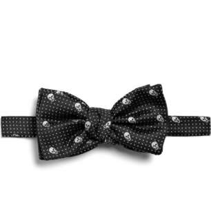   Accessories > Ties > Bow ties > Skull and Spot Print Bow Tie