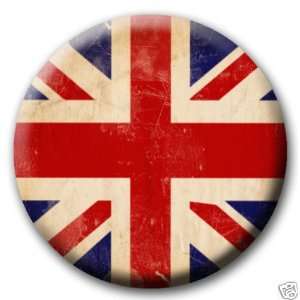   British Flag PINBACK BUTTON 1.25 Pin / Badge Britain 