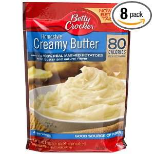 Betty Crocker Mashed Potatoes, Creamy Butter, 80 Calories, 3.3 Ounce 