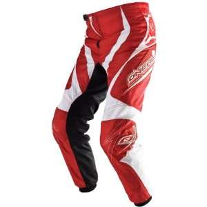   Mens MotoX/Off Road/Dirt Bike Motorcycle Pants   Red/White / Size 34