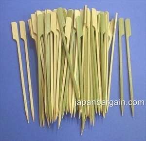 BBQ Appetizer Bamboo Picks 100 Skewers 7in #cmt2  