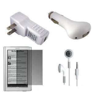  USB Car Charger, USB Wall / Travel Charger, Earphones, and 