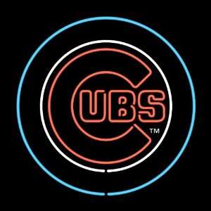  Chicago Cubs Team Logo Neon Sign: Sports & Outdoors