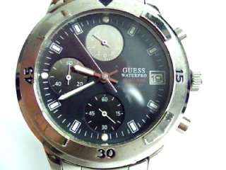 EXREMELY RARE JAPAN AUTHENTIC GUESS WATERPRO CHRONOGRAPH WRISTWATCH