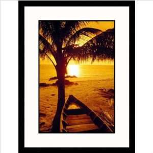  Fishing Boat Under Palm Tree Framed Photograph   Kevin Law 