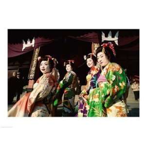  Liebermans SAL4426782 Group of geishas Poster Print