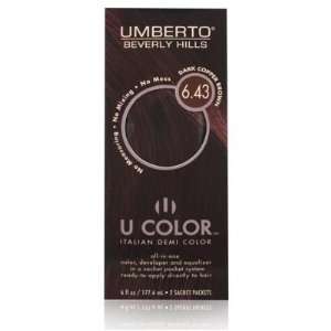  U Color by Umberto Italian Demi Color 6.43 Dark Copper 