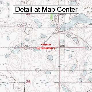   Map   Guyson, North Dakota (Folded/Waterproof)