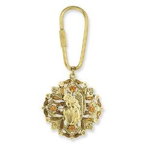   Gold tone Guardian Angel Key Fob/Mixed Metal: Office Products