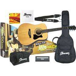 Ibanez IJV100 Jam Pack Solid Top Acoustic Guitar Pack  