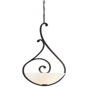 International Lighting 3 Light Rhapsody Pendant With Etched White 