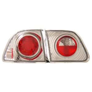  HONDA CIVIC 99 00 TAIL LIGHTS 4DR CHROME: Automotive