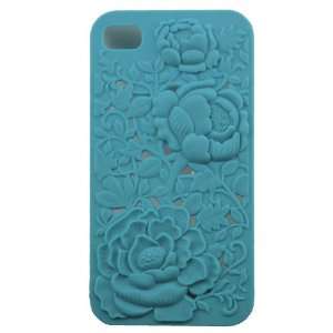  Stylish Hard Case Cover for Iphone 4 4s 4g Blue 3d 