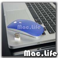 BLUE USB Wireless Optical Mouse for Macbook All Laptop  