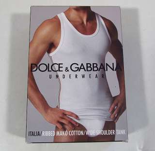 DOLCE & GABBANA° Ribbed Tank Top Muskel Shirt Grau NEU  