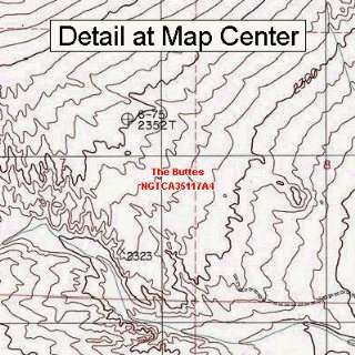  USGS Topographic Quadrangle Map   The Buttes, California 