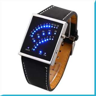 Digital 29 Blau ROT LED Uhr Herren Armbanduhr Elegant  