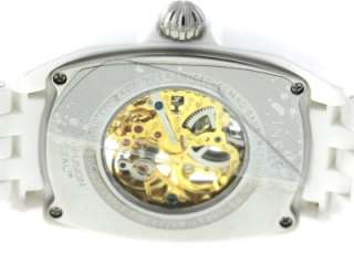 Authentic Invicta Lupah 1127 Skeleton Dial Ceramic & Stainless Steel 