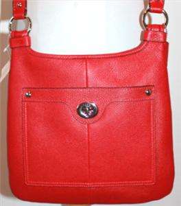 NWT COACH PENELOPE HIPPY RED LEATHER CROSSBODY 16533  